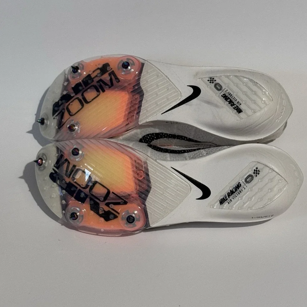 Nike Air Zoom Victory 2 Proto White Orange Black HF7642 Track Mens 5 Womens 6.5